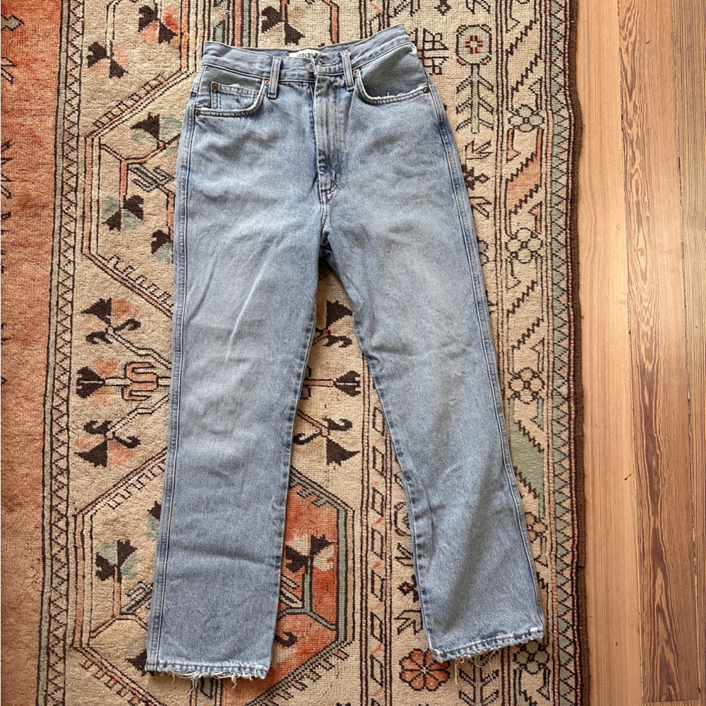 Agolde Classic Light Blue Denim Jeans